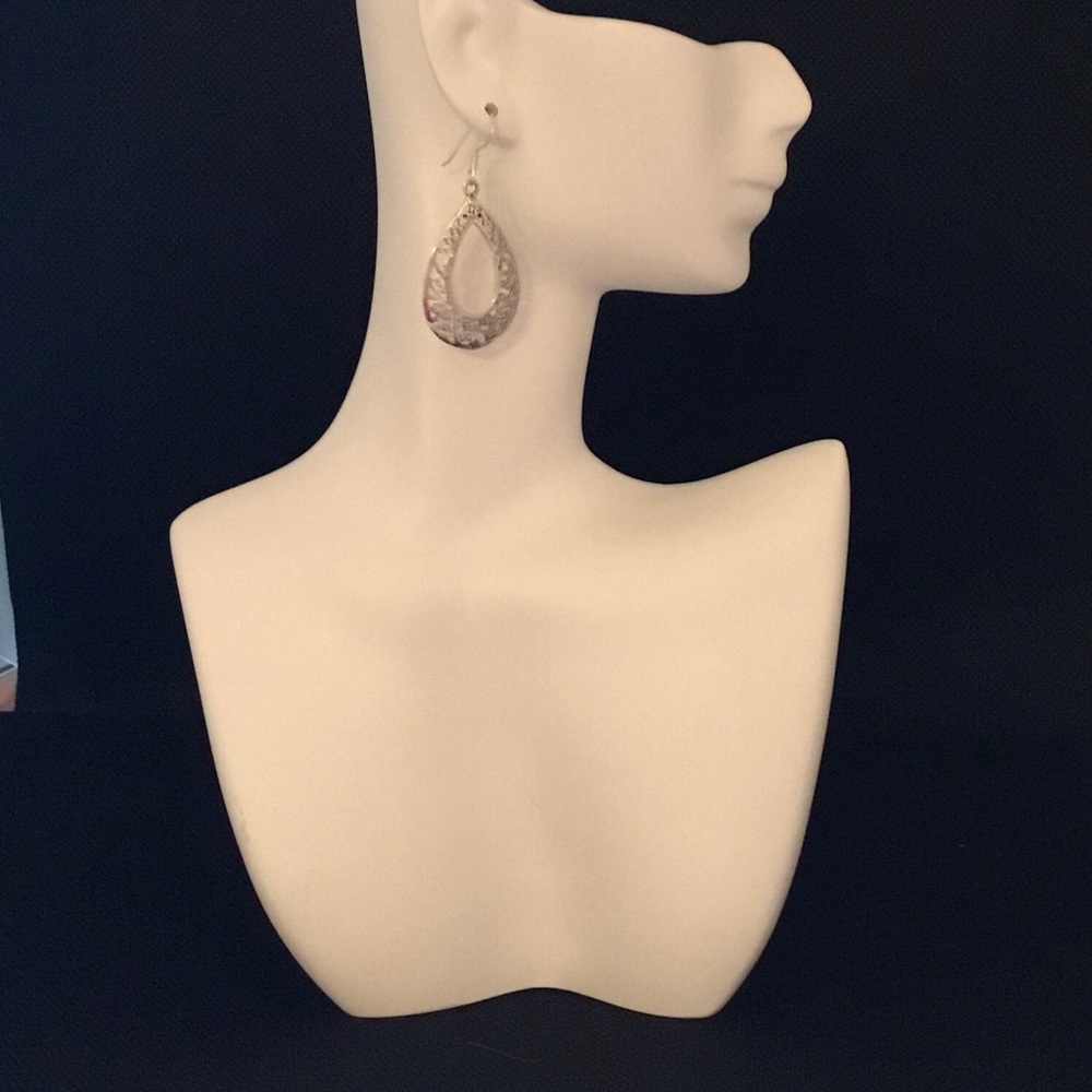.925 Sterling Silver Filigree Earrings - Picture 11 of 16
